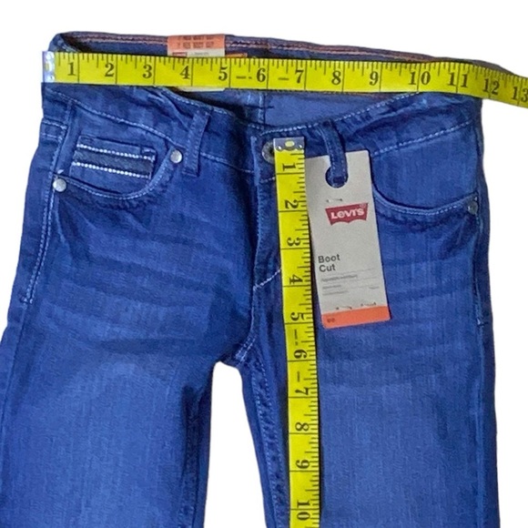 Levi’s Girls Boot Cut Medium Wash Adjustable Waist Stretch Denim Regular Size 7 - Picture 7 of 16